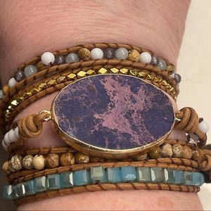 Stone wrap bracelet